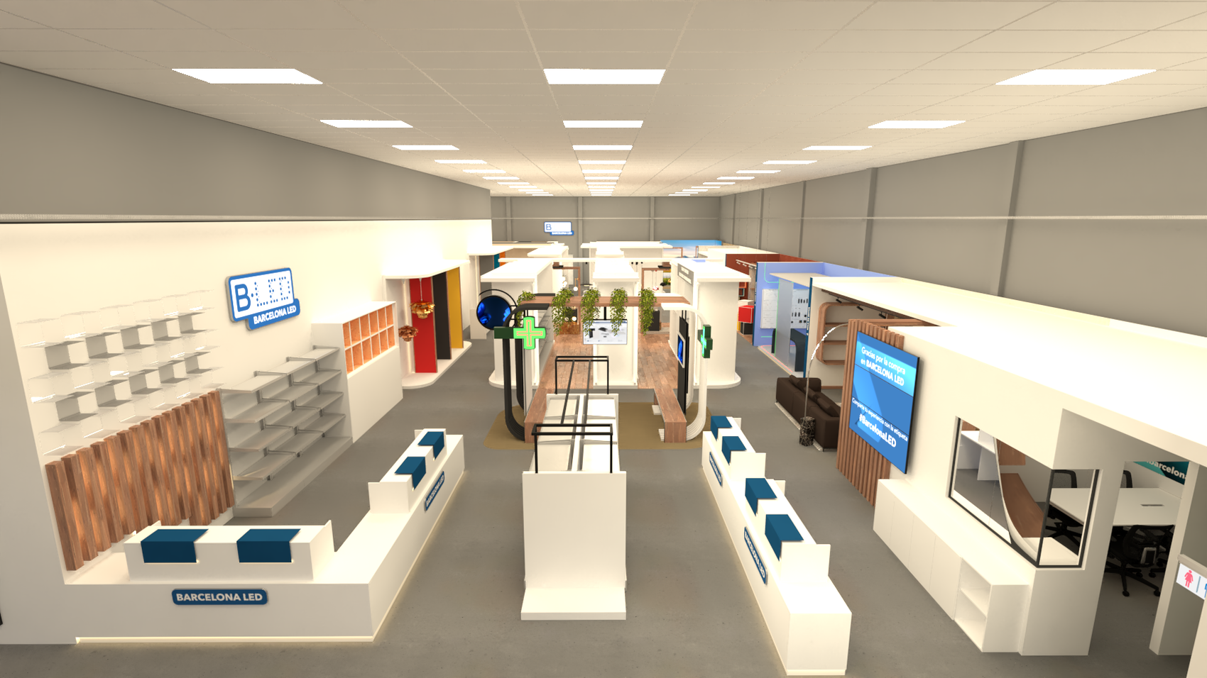 Barcelona LED — vista de tienda
