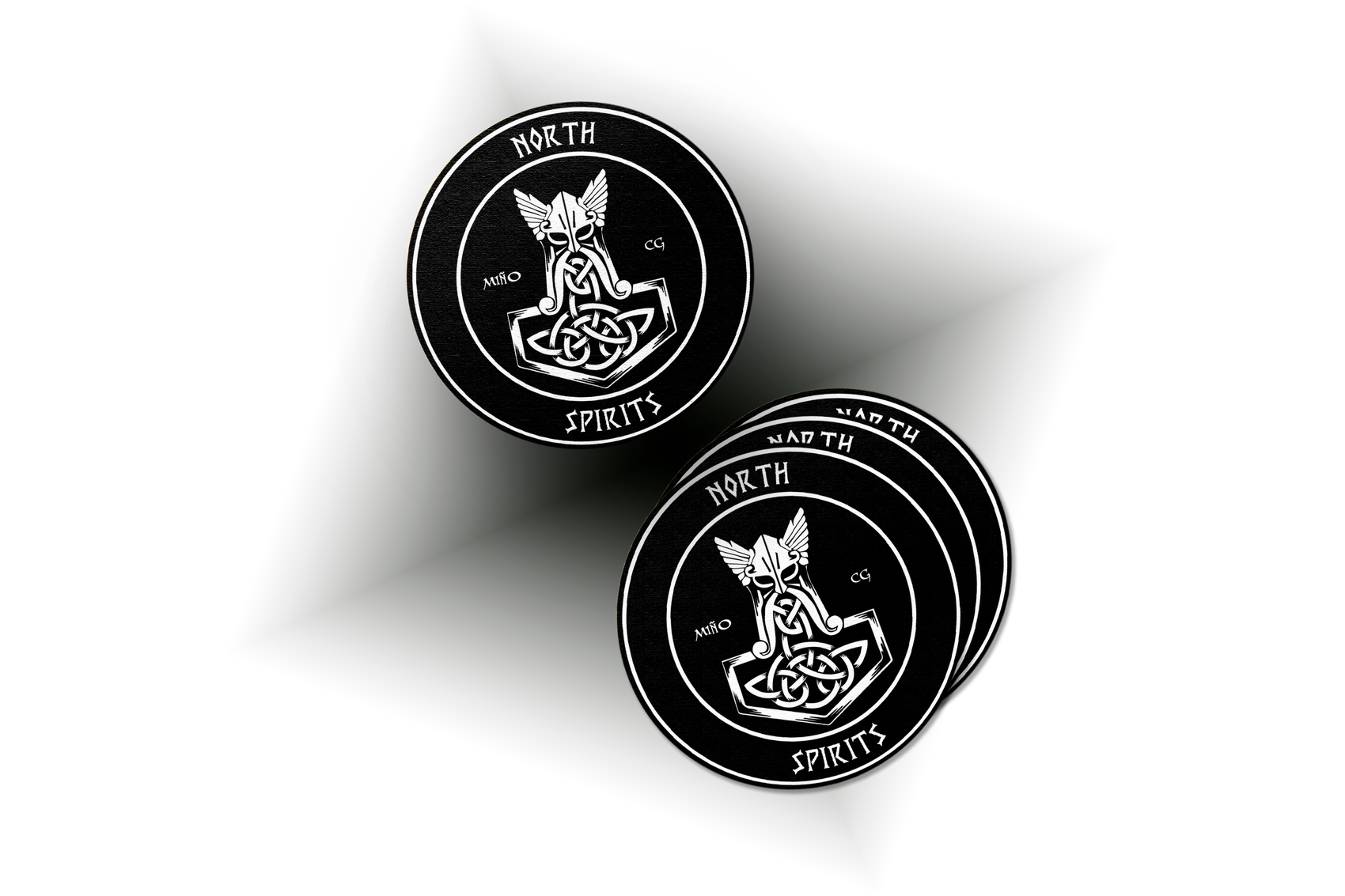 North Spirits — chapas y posavasos