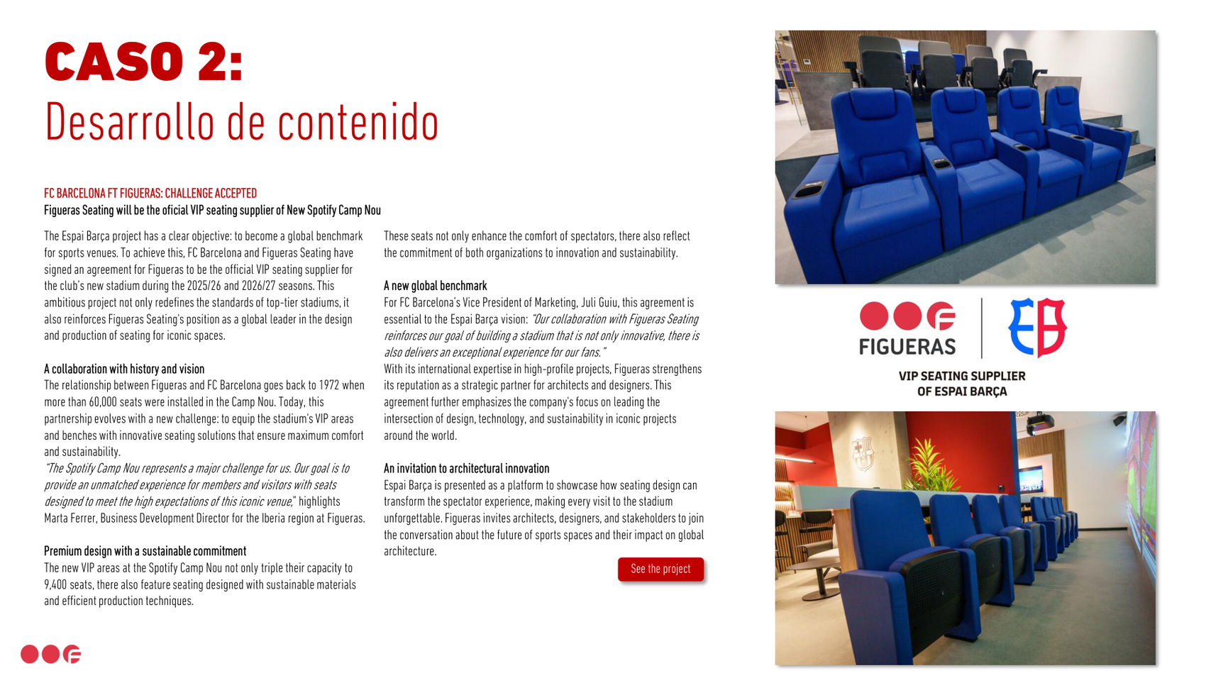 Figueras — artículo sobre las butacas VIP del nuevo Camp Nou