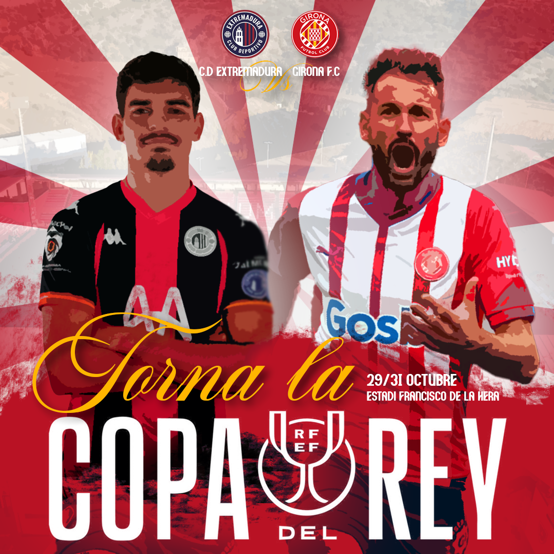 Torna la Copa del Rey — gráfica de partido del Girona FC