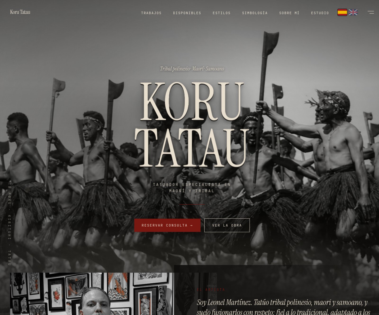 Koru Tatau — Diseño + desarrollo web · Bilingüe