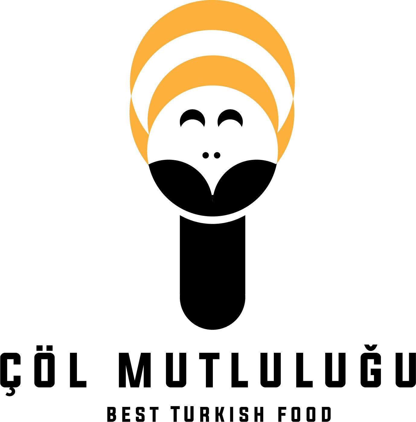Çöl Mutluluğu — logotipo en espacio negativo